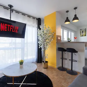 Le Celeste - Hypercentre Parking Et Netflix Gratuits Proche Tramway Et Parc De La Tete D'or Appartement Villeurbanne